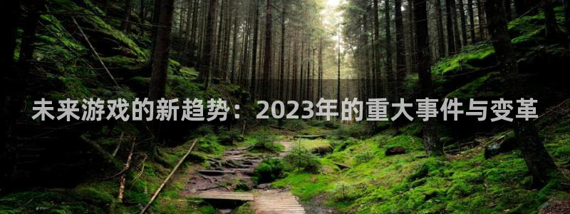 高德娱乐Ii：未来游戏的新趋势：2023年的重大事件与变革